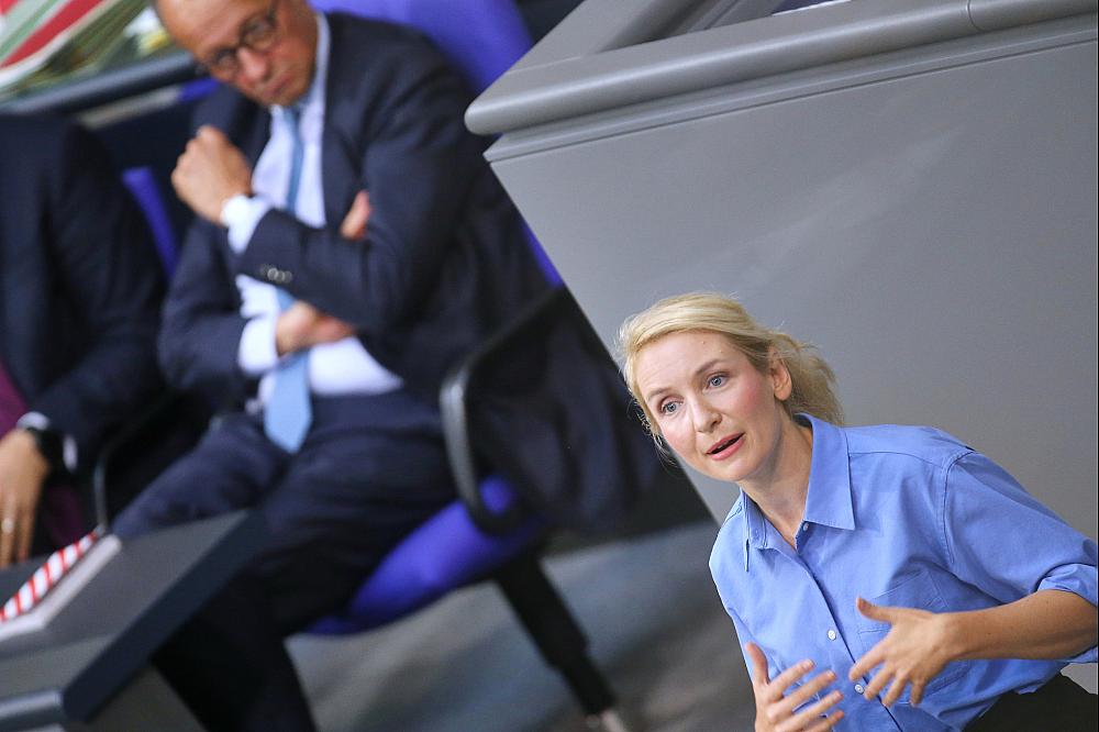 Friedrich Merz und Ines Schwerdtner (Archiv)