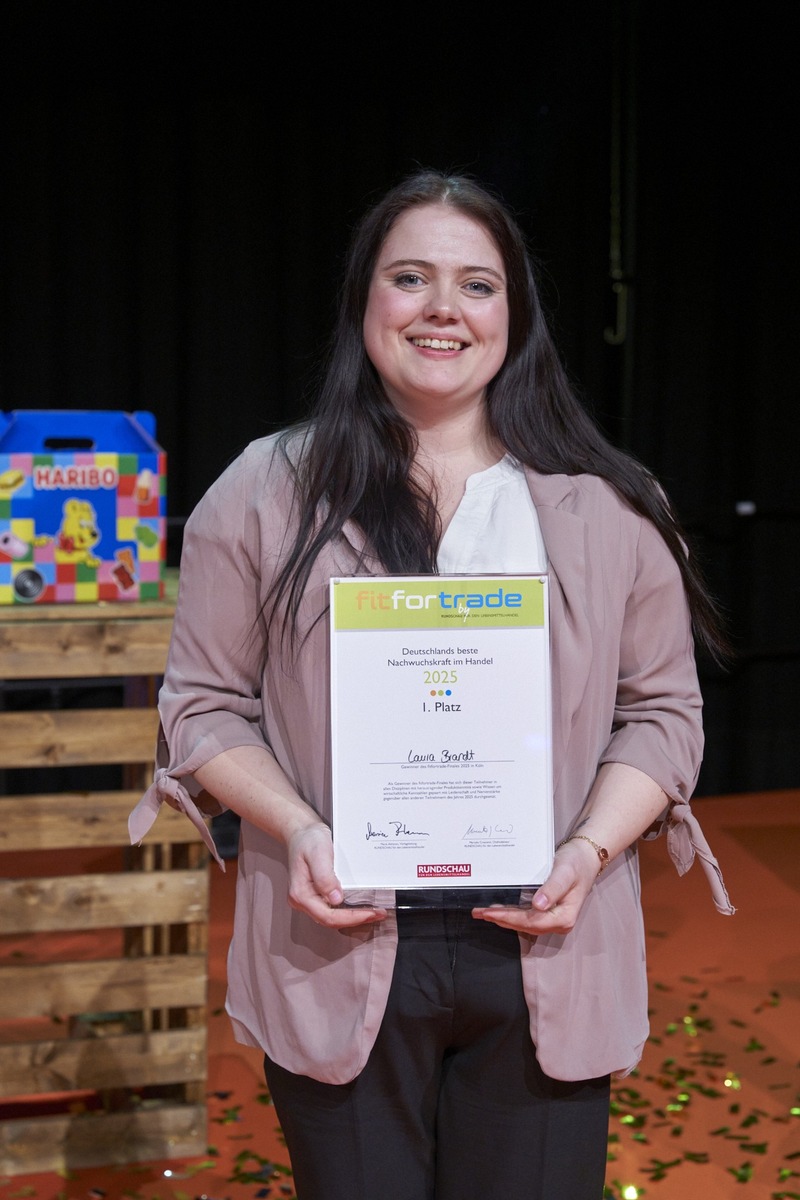 Sieg beim Branchenwettbewerb: Netto-Nachwuchstalent Laura Brandt aus Weißenthurm gewinnt beim 