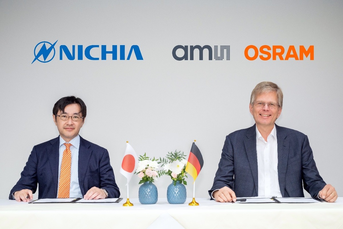 Geistiges Eigentum: Nichia und ams OSRAM unterzeichnen umfassende Patentkreuzlizenzvereinbarung