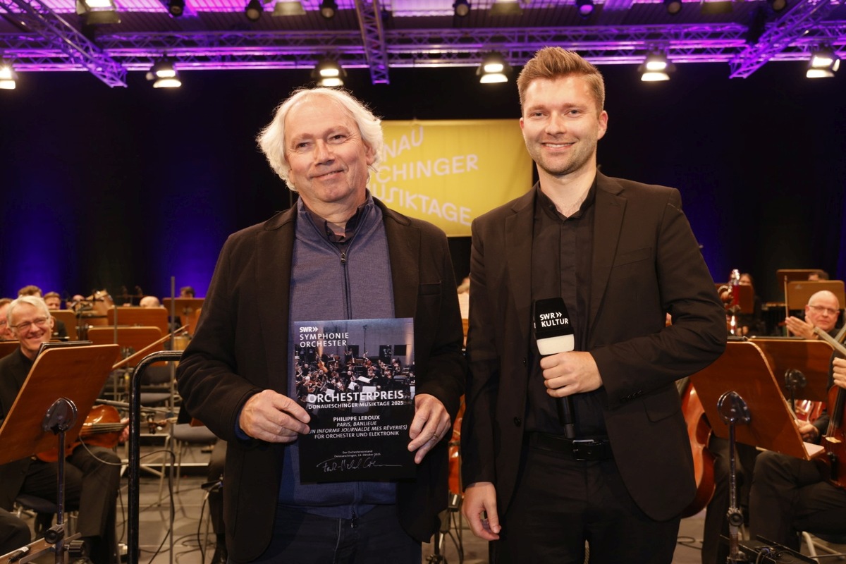 Vielstimmige Donaueschinger Musiktage erzielen Rekordauslastung / SWR Symphonieorchester verleiht Orchesterpreis an Philippe Leroux / Rekordauslastung von 97 % presseportal.de