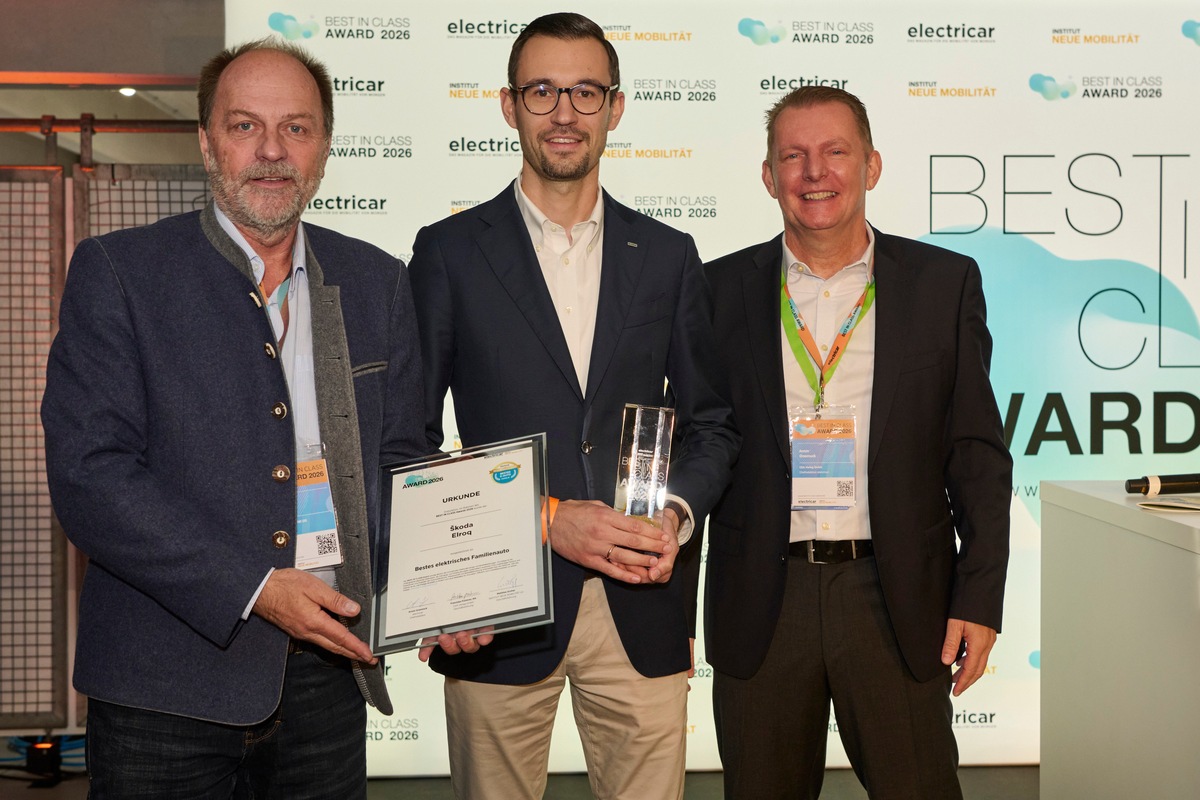 Doppelter Erfolg für den Škoda Elroq beim ‚Best in Class Award‘ 2026 presseportal.de