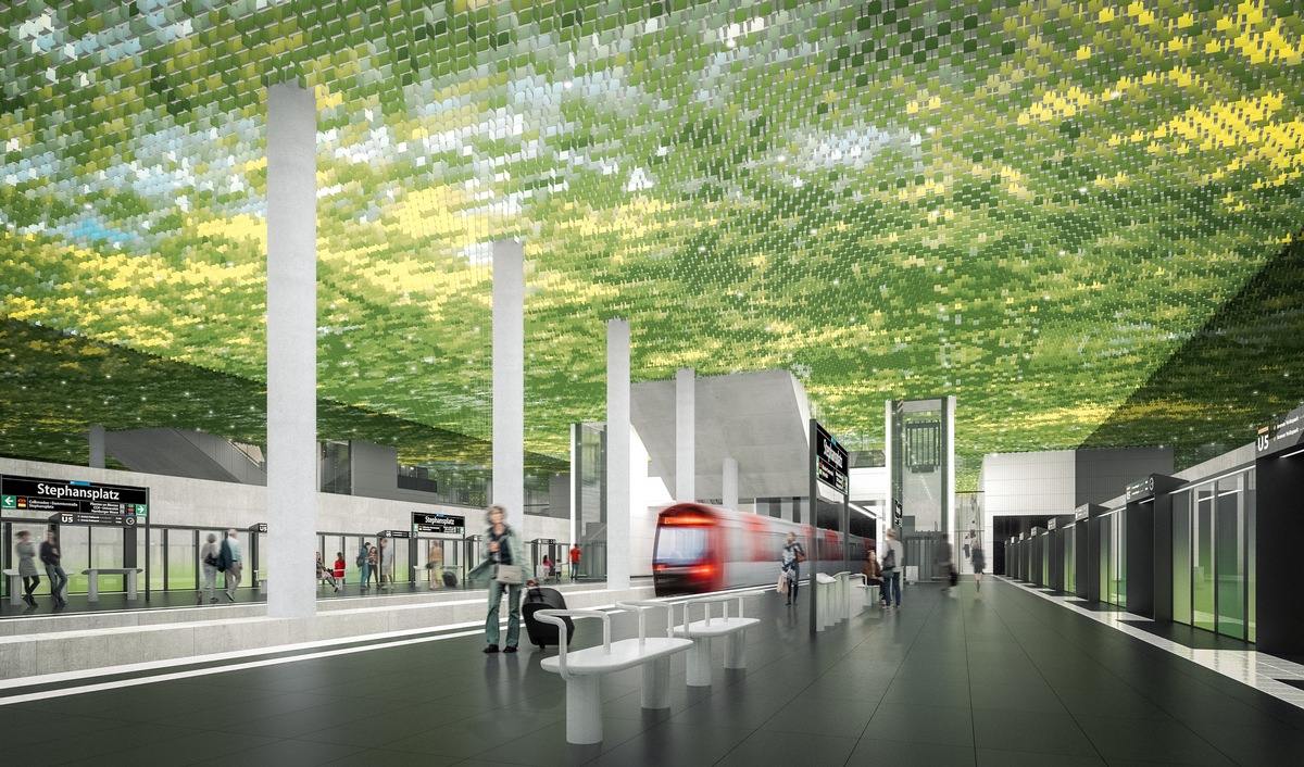 Sweco gewinnt Architekturwettbewerb für U-Bahn-Haltestelle Stephansplatz (U5) in Hamburg