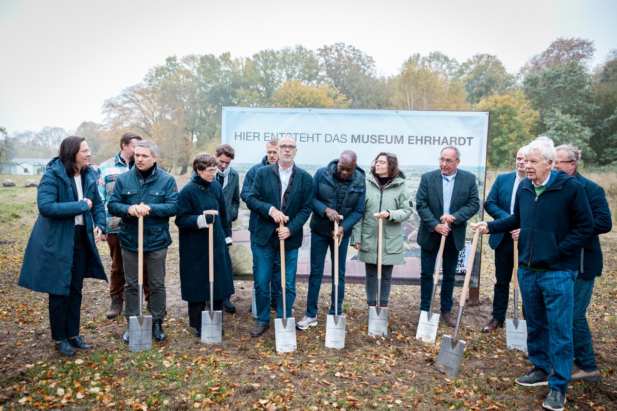 Spatenstich für Kunstmuseum / Museum Ehrhardt ensteht in der Gemeinde Upahl