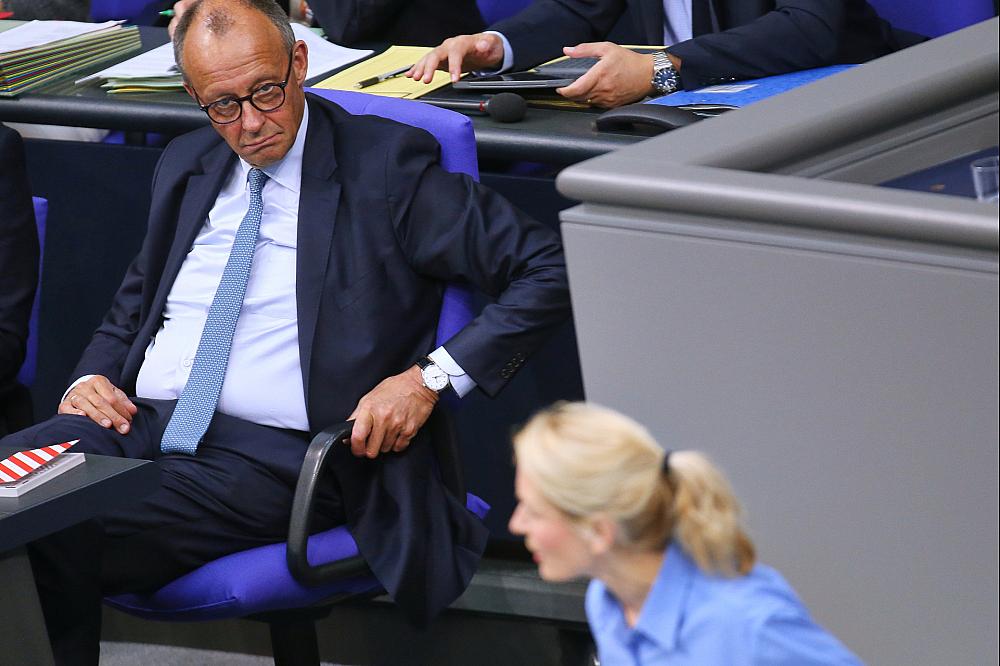 Friedrich Merz und Ines Schwerdtner (Archiv)