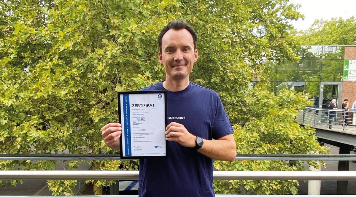 Qualitätsmanagement bestätigt / BusinessBike ist nach ISO 9001 zertifiziert presseportal.de