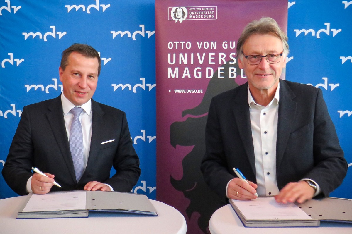 MDR und Otto-von-Guericke-Universität Magdeburg schließen Kooperationsvertrag – Impulse für crossmediale Wissenschaftskommunikation