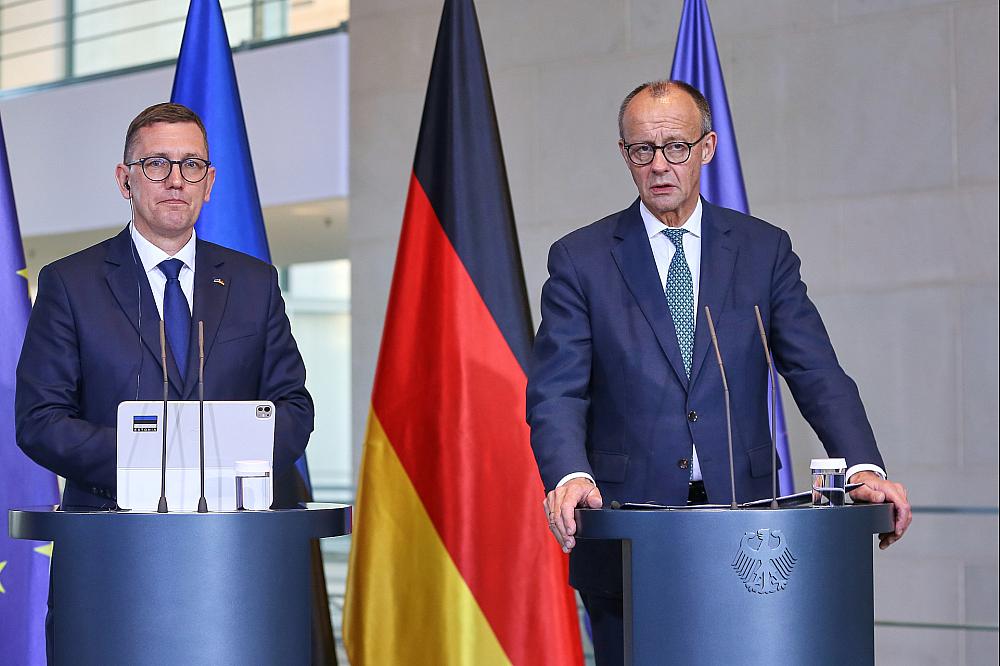 Kristen Michal und Friedrich Merz am 27.11.2025