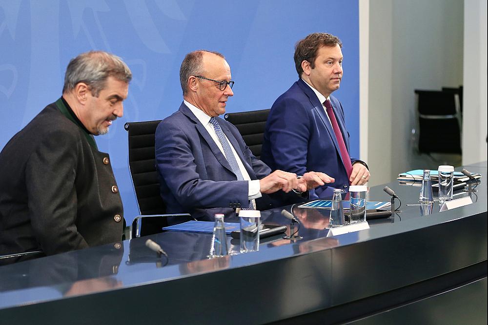 Pressekonferenz nach Koalitionsausschuss am 28.11.2025