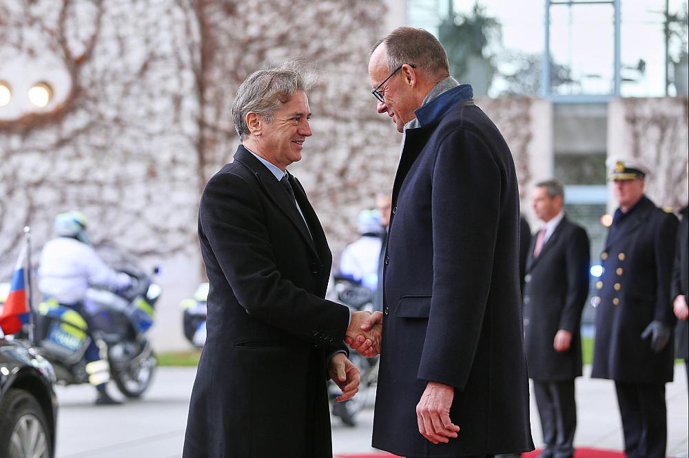 Robert Golob und Friedrich Merz am 28.11.2025