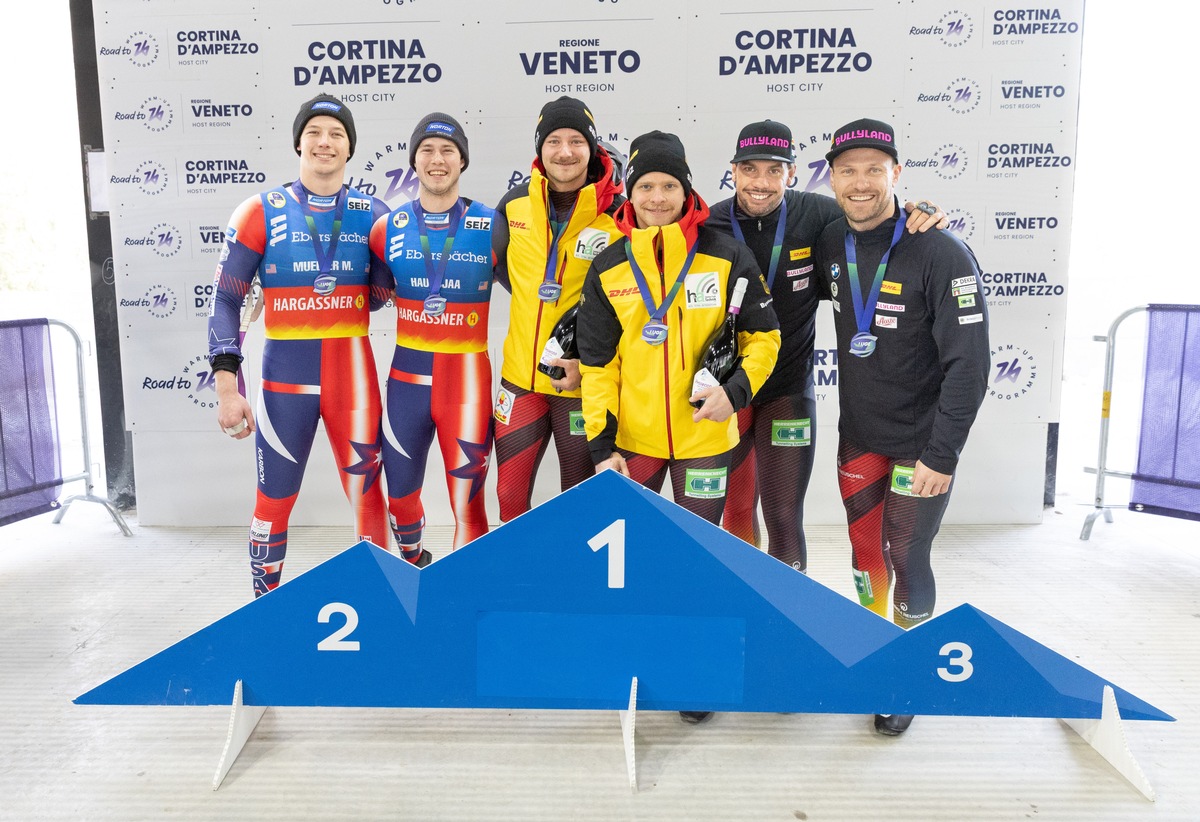 Überraschungen bei der Rodel Generalprobe in Cortina