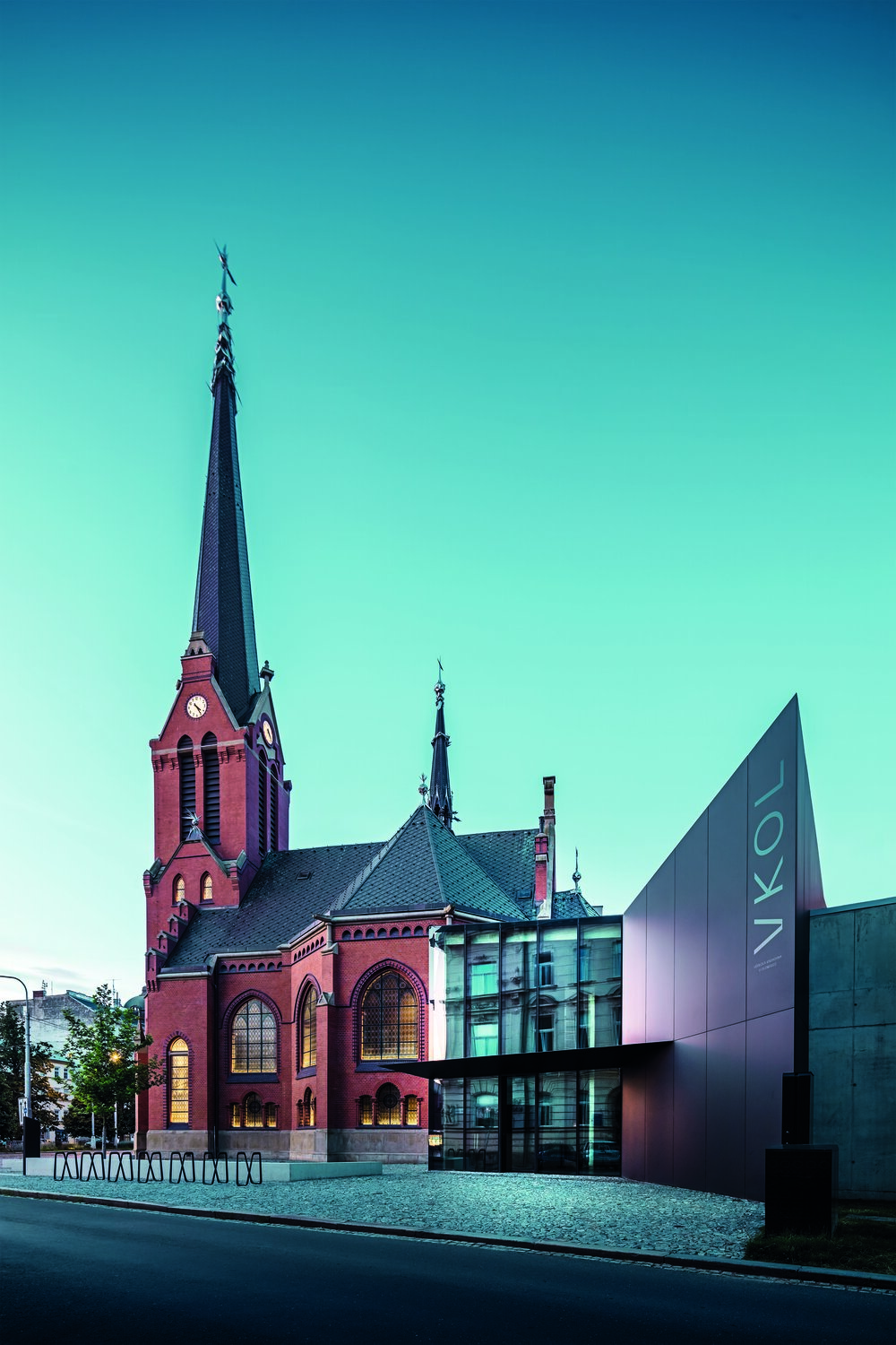 Kirche und Bibliothek in Olmütz