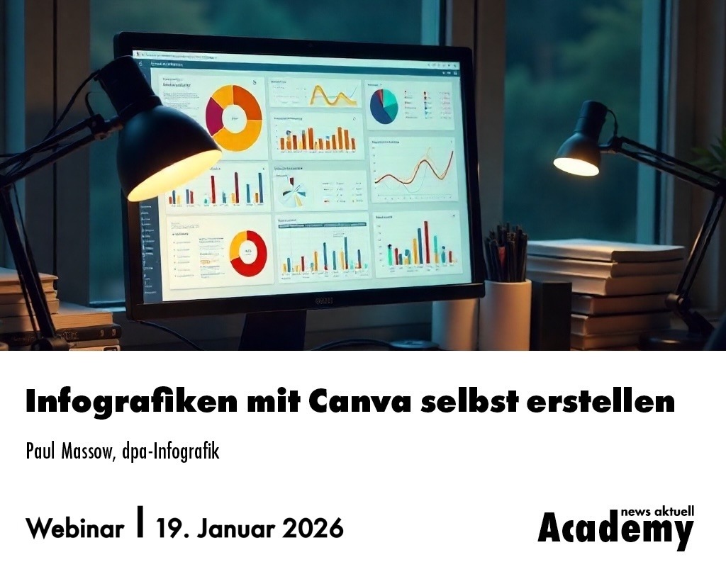 Infografiken einfach gestalten: Canva Pro für den Einsatz in Marketing & PR / Ein Webinar der news aktuell Academy