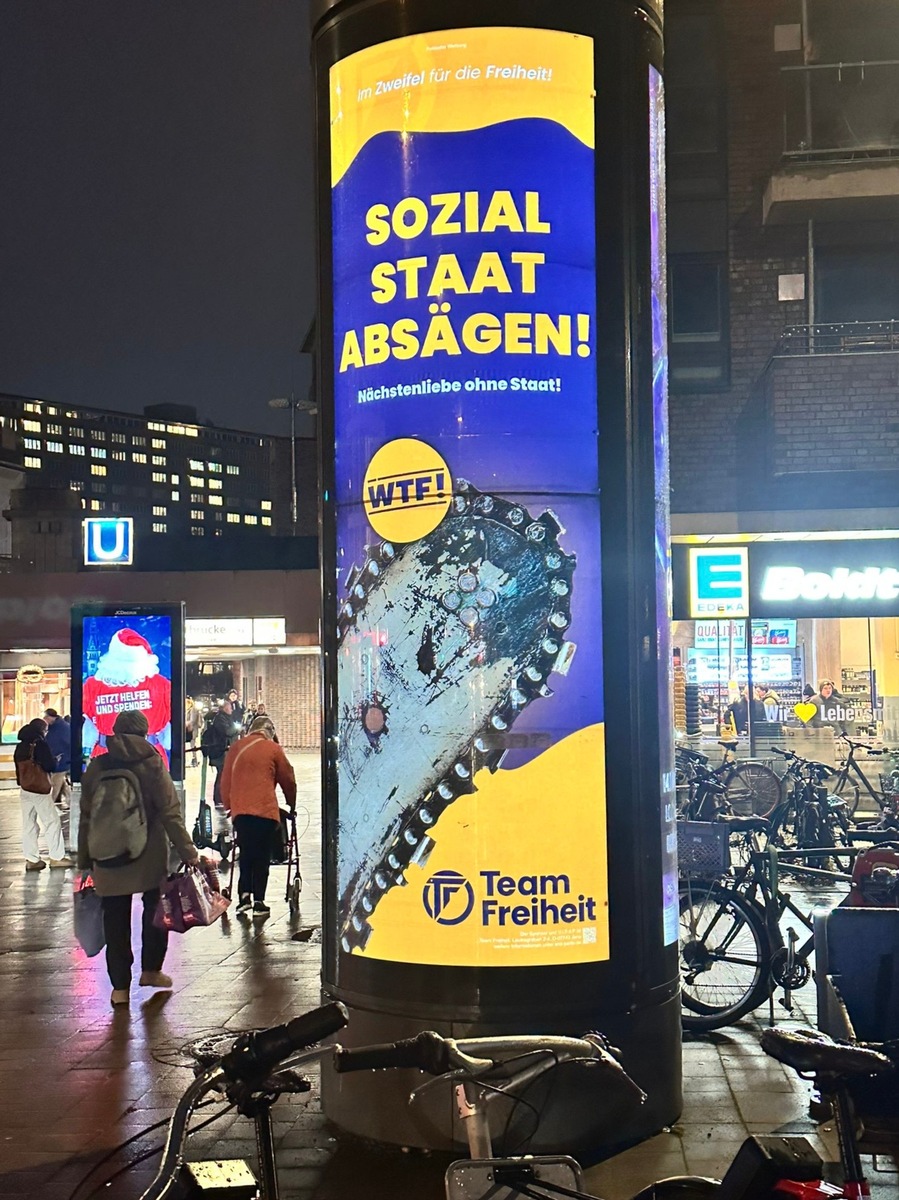 Provokation mit Kettensäge / 