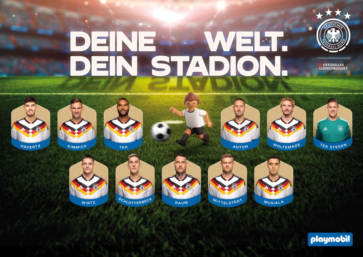 Auf dem Weg zur Fußball-Weltmeisterschaft 2026: Playmobil bringt die Nationalmannschaft ins Spiel