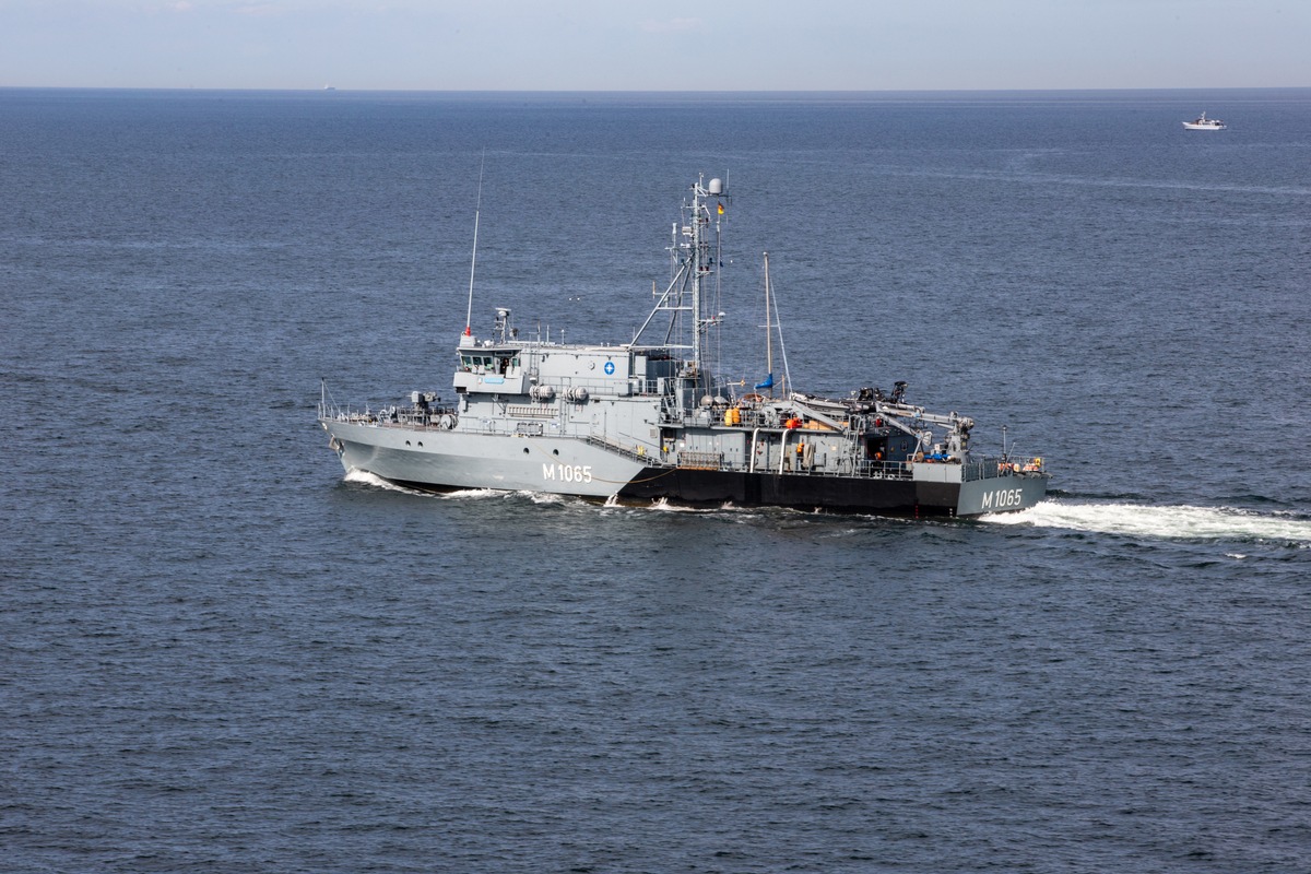 Die Welt ein kleines Stückchen sicherer gemacht- Minenjagdboot 