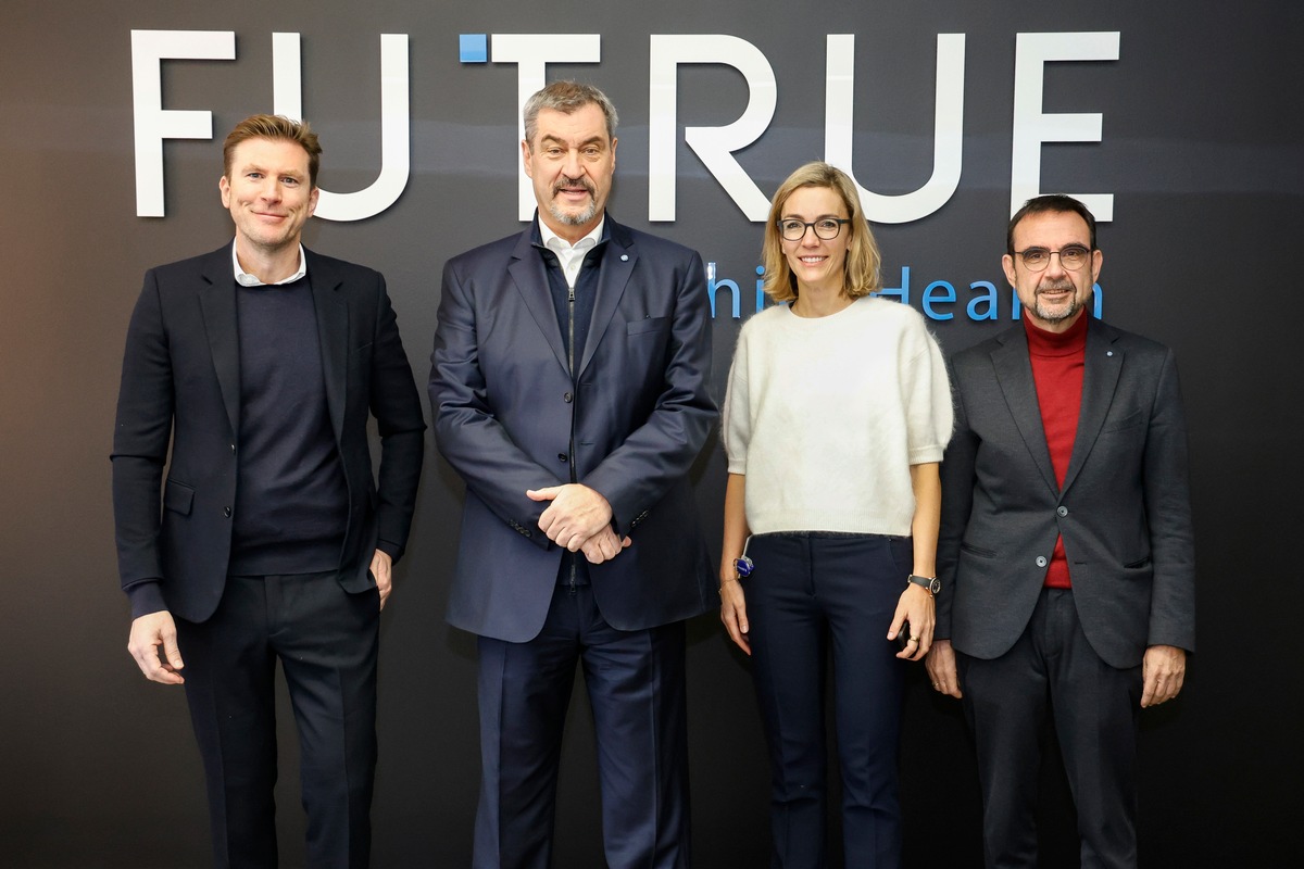 Bayerns Ministerpräsident Dr. Markus Söder besucht FUTRUE, eines der am schnellsten wachsenden Healthcare-Unternehmen weltweit