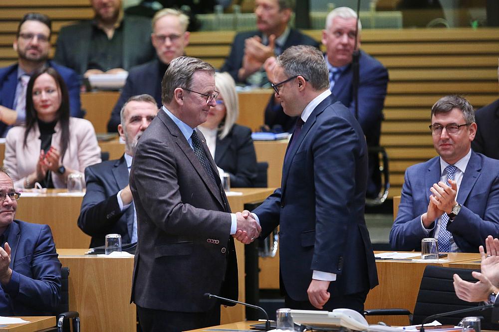 Bodo Ramelow und Mario Voigt (Archiv)