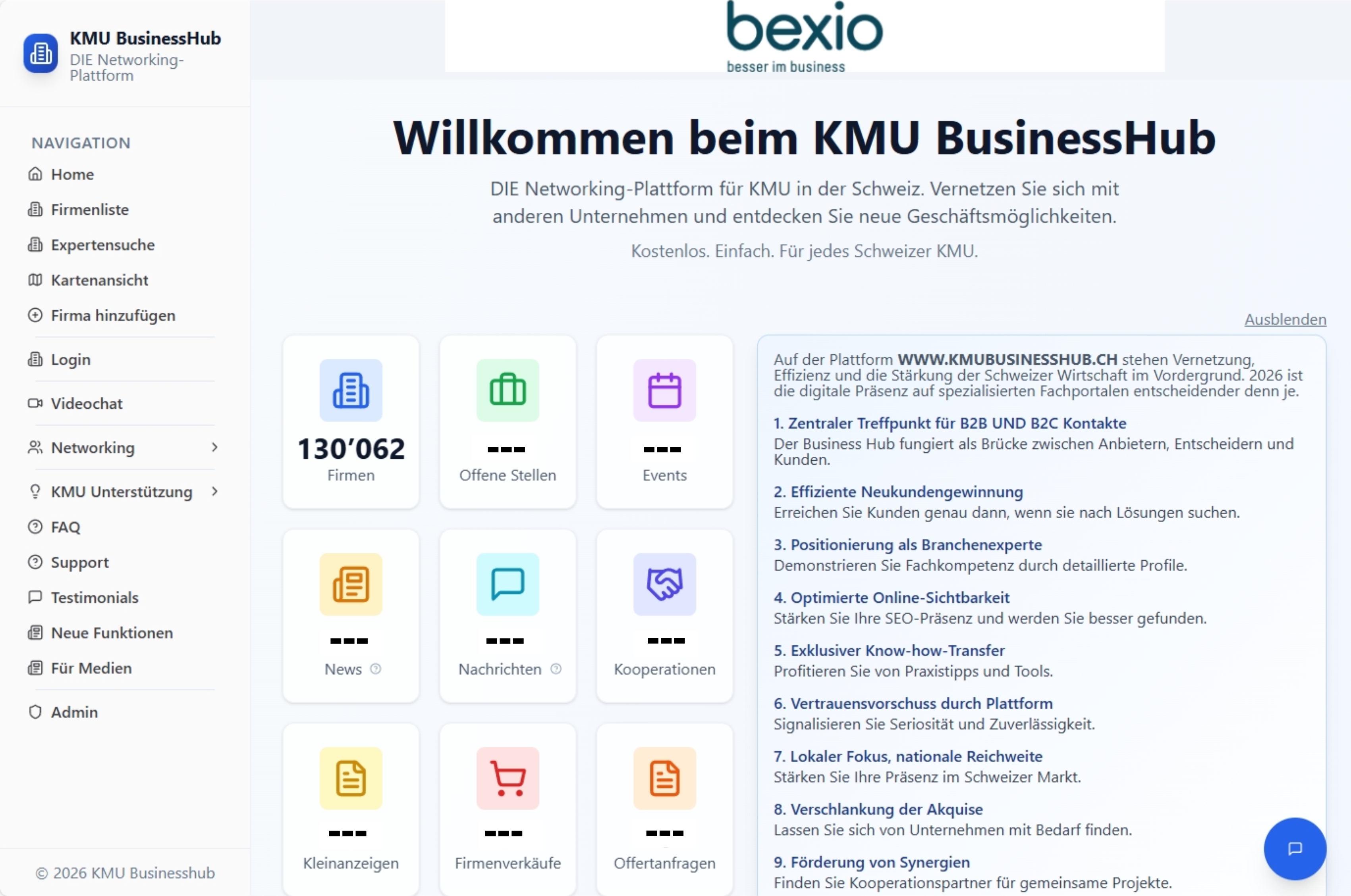 Schweiz: KMU-Business-Hub startet