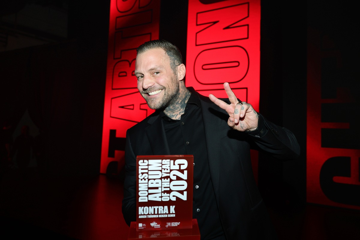 Artist Celebration Night: Kontra K, Oimara und Zartmann als erfolgreichste Künstler des Jahres ausgezeichnet presseportal.de