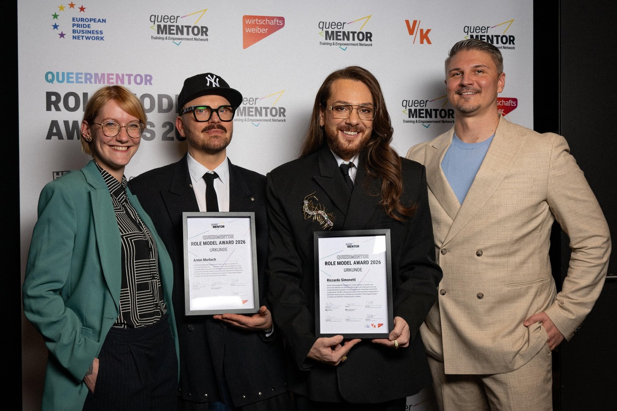 Queermentor Role Model Awards 2026: 25 queere Menschen und Allies in Berlin ausgezeichnet – darunter Riccardo Simonetti und Armin Morbach