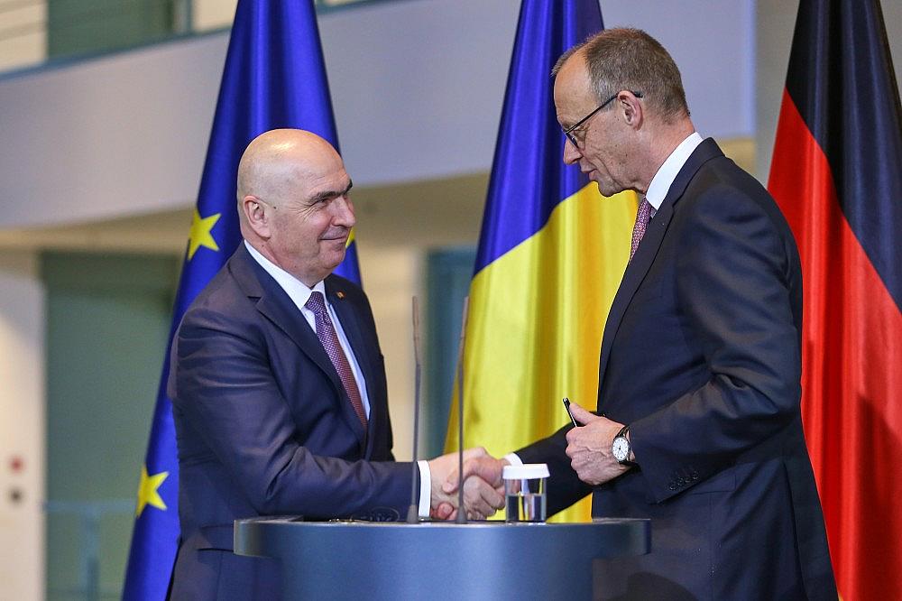 Ilie Bolojan und Friedrich Merz am 28.01.2026