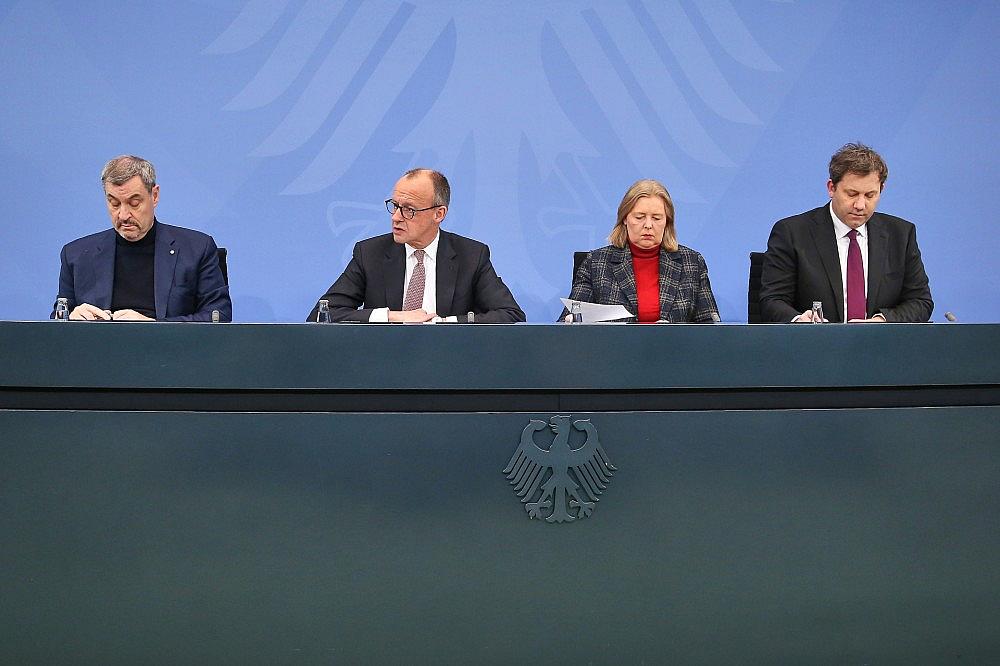 Pressekonferenz nach Koalitionsausschuss am 28.01.2026