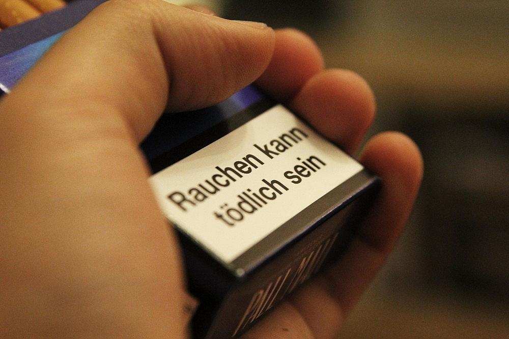 Raucherwarnung auf Zigarettenschachtel (Archiv) via dts Nachrichtenagentur