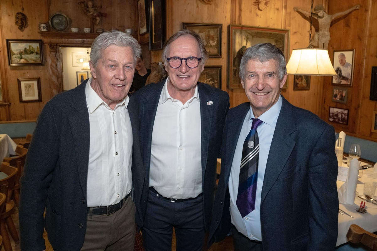 Skikaiser Franz Klammer feiert mit Sportlegenden 50 Jahre Olympiasieg´76 presseportal.de