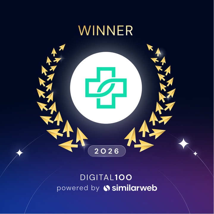 DoktorABC zum Gewinner des Similarweb Digital 1OO Award in der Kategorie 