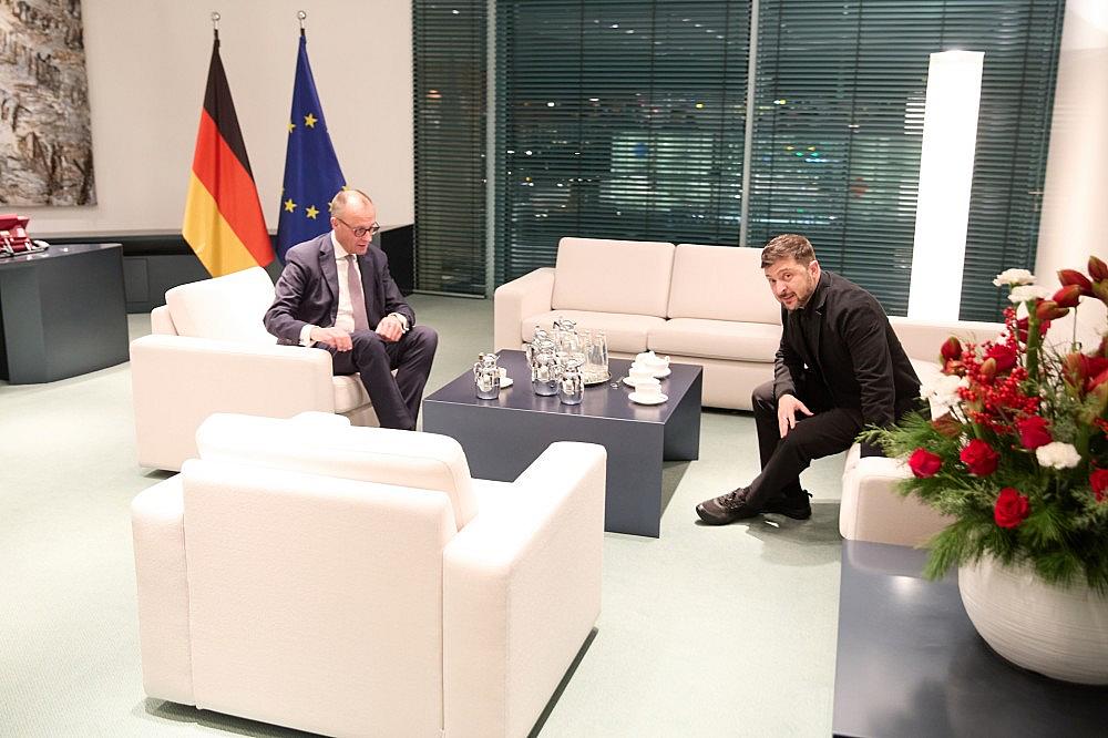 Friedrich Merz und Wolodymyr Selenskyj (Archiv) via dts Nachrichtenagentur