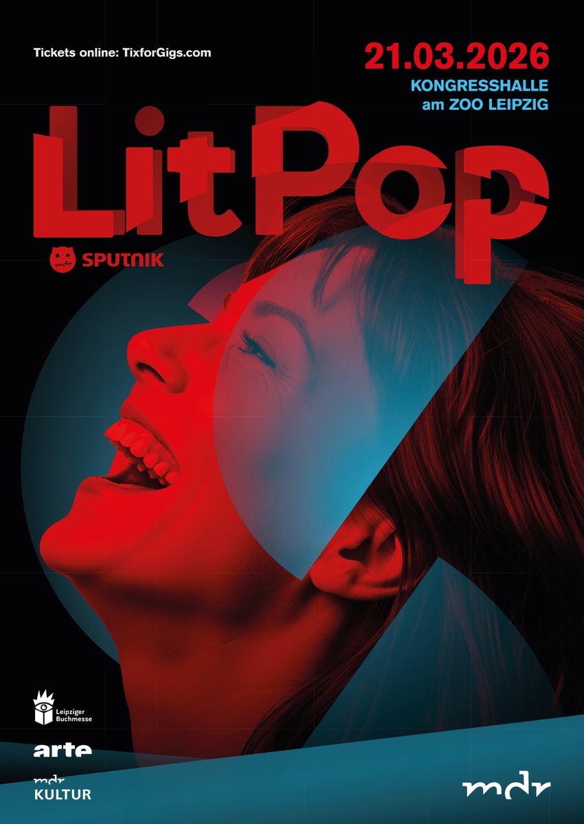 Zehn Stunden Literatur, Pop und Party – LitPop 2026 von MDR und ARTE zur Leipziger Buchmesse