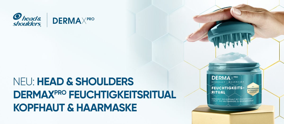 Eine gesunde Kopfhaut ist die Basis für schönes Haar - Jetzt bekommt sie ein eigenes Ritual / Neu: Head & Shoulders DERMAXPRO Feuchtigkeitsritual Kopfhaut und Haarmaske