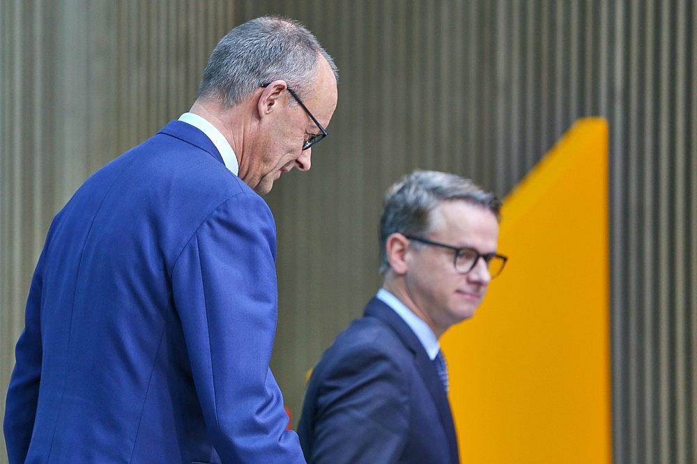 Friedrich Merz und Carsten Linnemann (Archiv) via dts Nachrichtenagentur