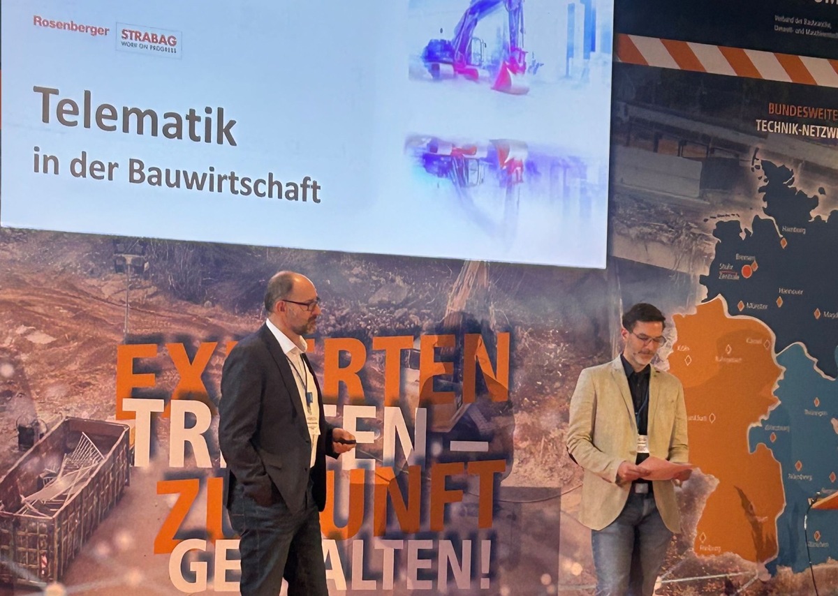 Warum steht STRABAG mit Rosenberger Telematics auf der VDBUM-Bühne?