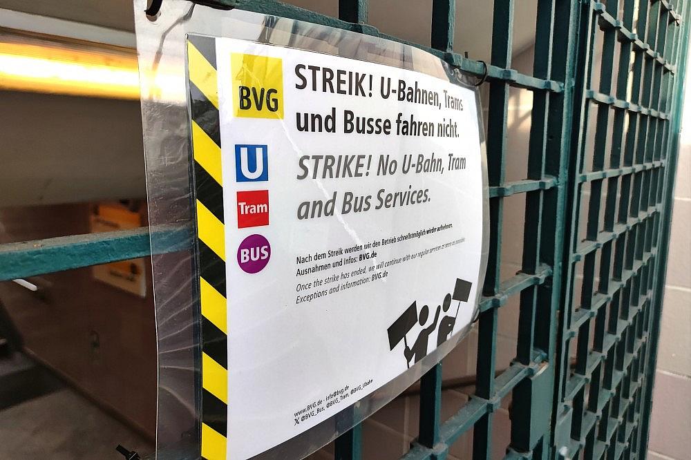 Streik bei den Berliner Verkehrsbetrieben (Archiv)