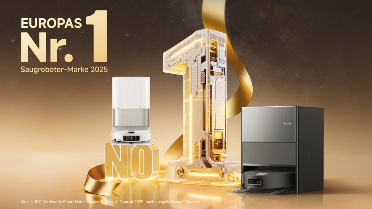 Dreame wird 2025 Europas Nr. 1 bei Saugrobotern nach Stückzahl presseportal.de