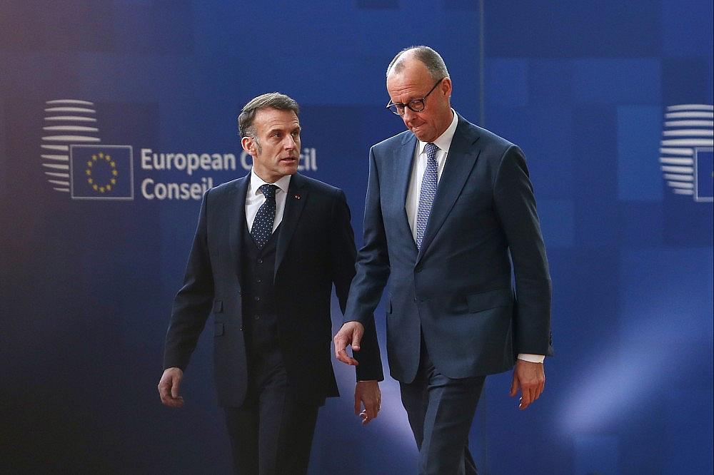 Emmanuel Macron und Friedrich Merz am 19.03.2026 via dts Nachrichtenagentur