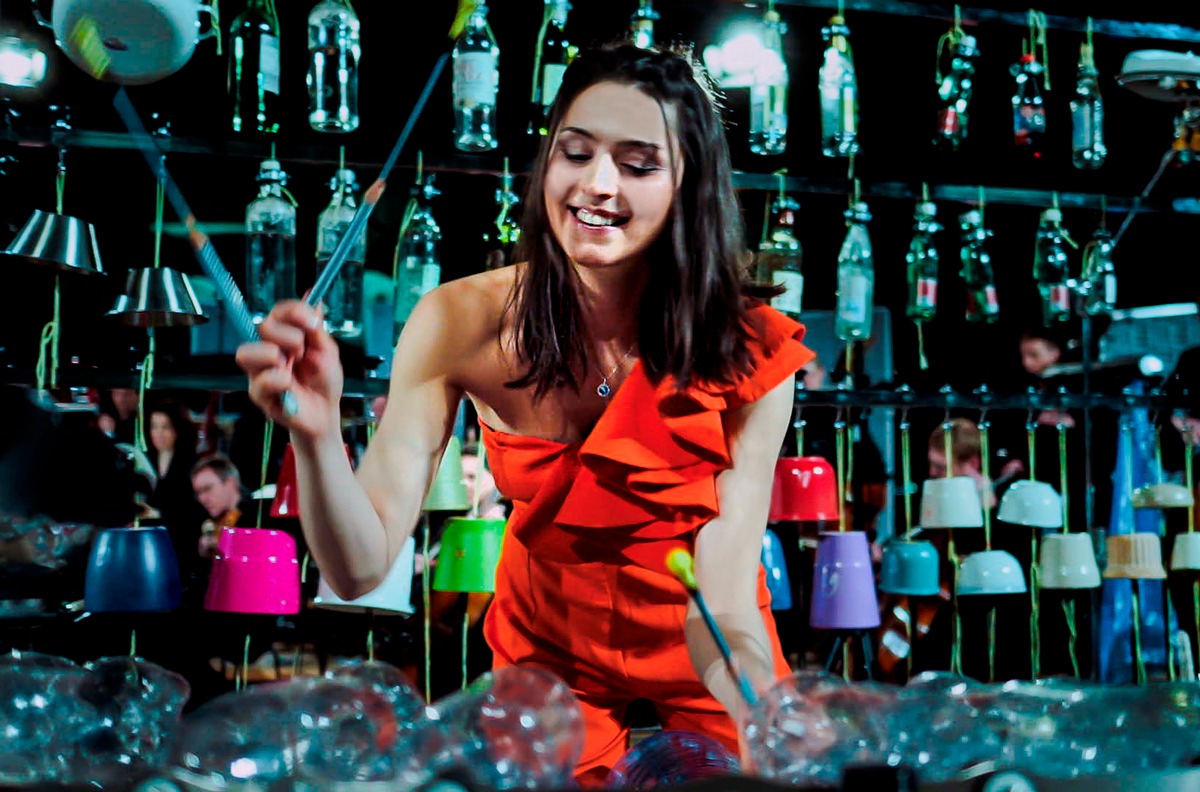 Konzert über Müll - und aus Müll