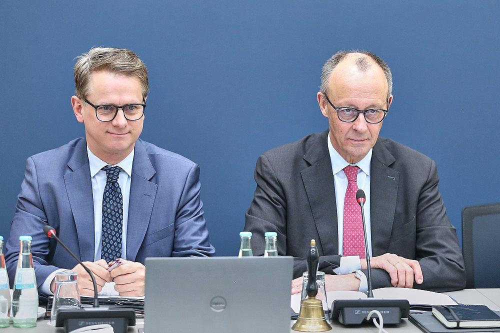 Carsten Linnemann und Friedrich Merz (Archiv)