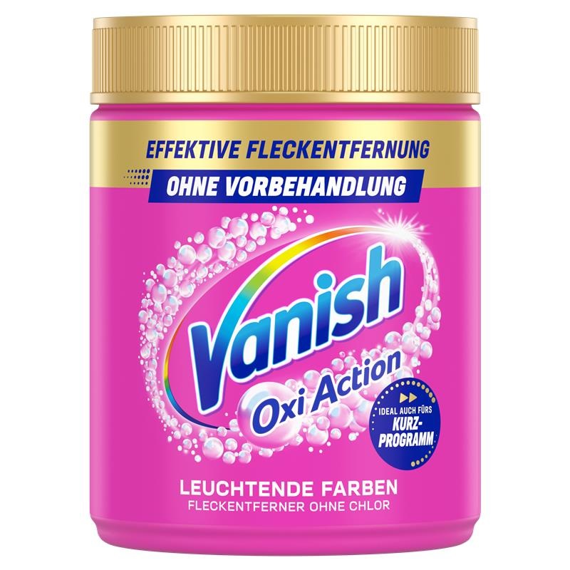 Vanish Oxi Action jetzt mit verbesserter Zeitspar-Formel: Ganz einfach Schluss mit hartnäckigen Flecken - und das ohne Vorbehandlung