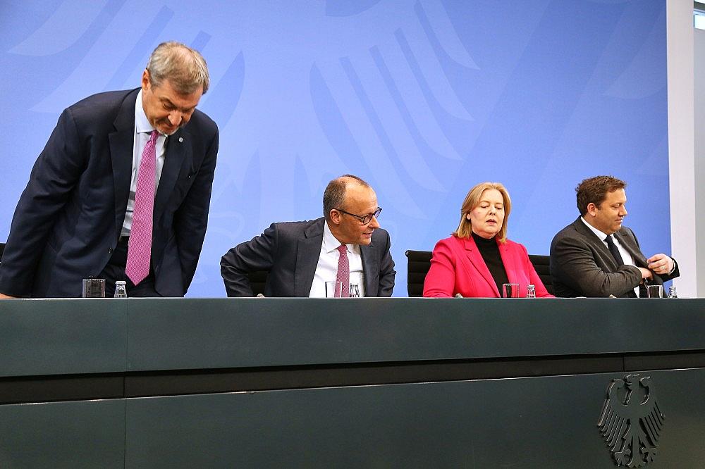 Pressekonferenz nach Koalitionsausschuss am 13.04.2026