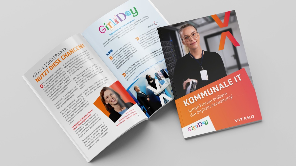 Girls' Day 2026: Junge Frauen erobern die IT / VITAKO-Booklet mit Vorwort von Bundesministerin Karin Prien sowie Impulsen von D21, NExT und VITAKO zur digitalen Zukunft der Verwaltung