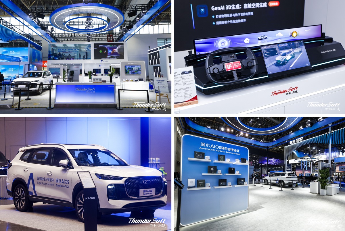 AquaDrive AIOS 2.1 von ThunderSoft auf der Auto China 2026 präsentiert / Immer deutlicher wird der Weg für intelligente Fahrzeuge vom softwaredefinierten Fahrzeug zum 