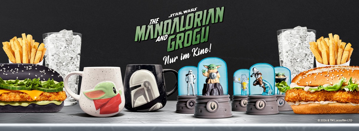 Das ist dein Weg: Burger King® startet limitierte Menüs / Inspiriert von Star Wars: The Mandalorian und Grogu