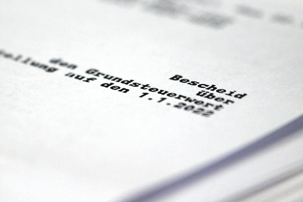 Grundsteuerbescheid (Archiv) via dts Nachrichtenagentur