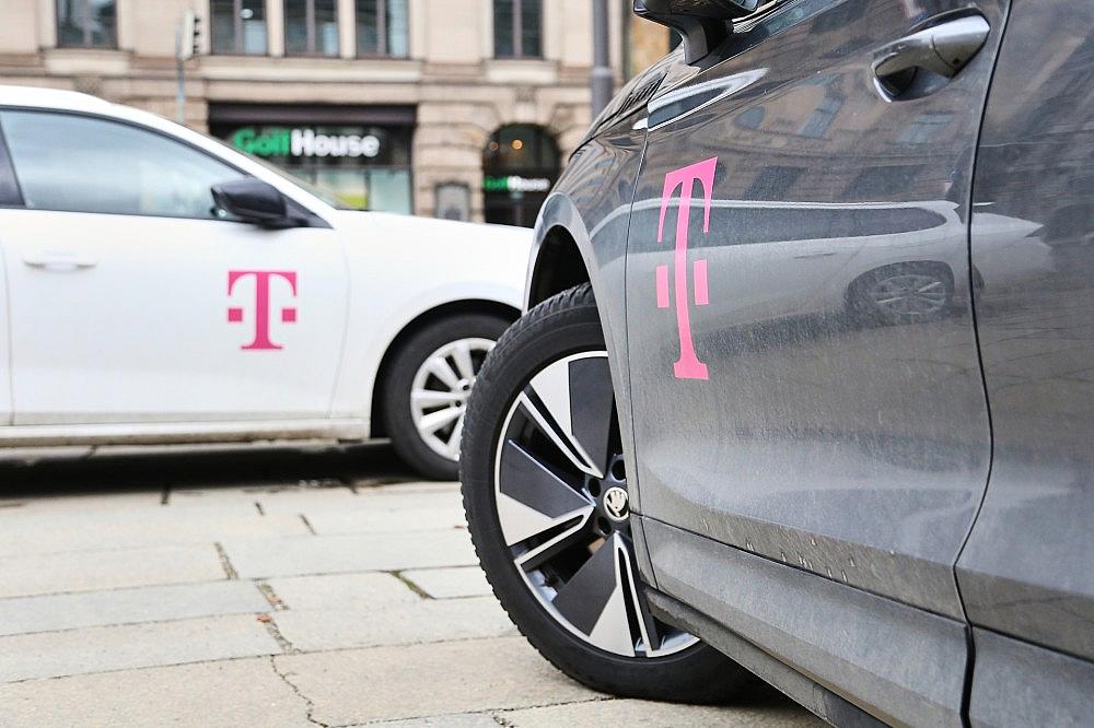 Telekom-Fahrzeuge (Archiv) via dts Nachrichtenagentur