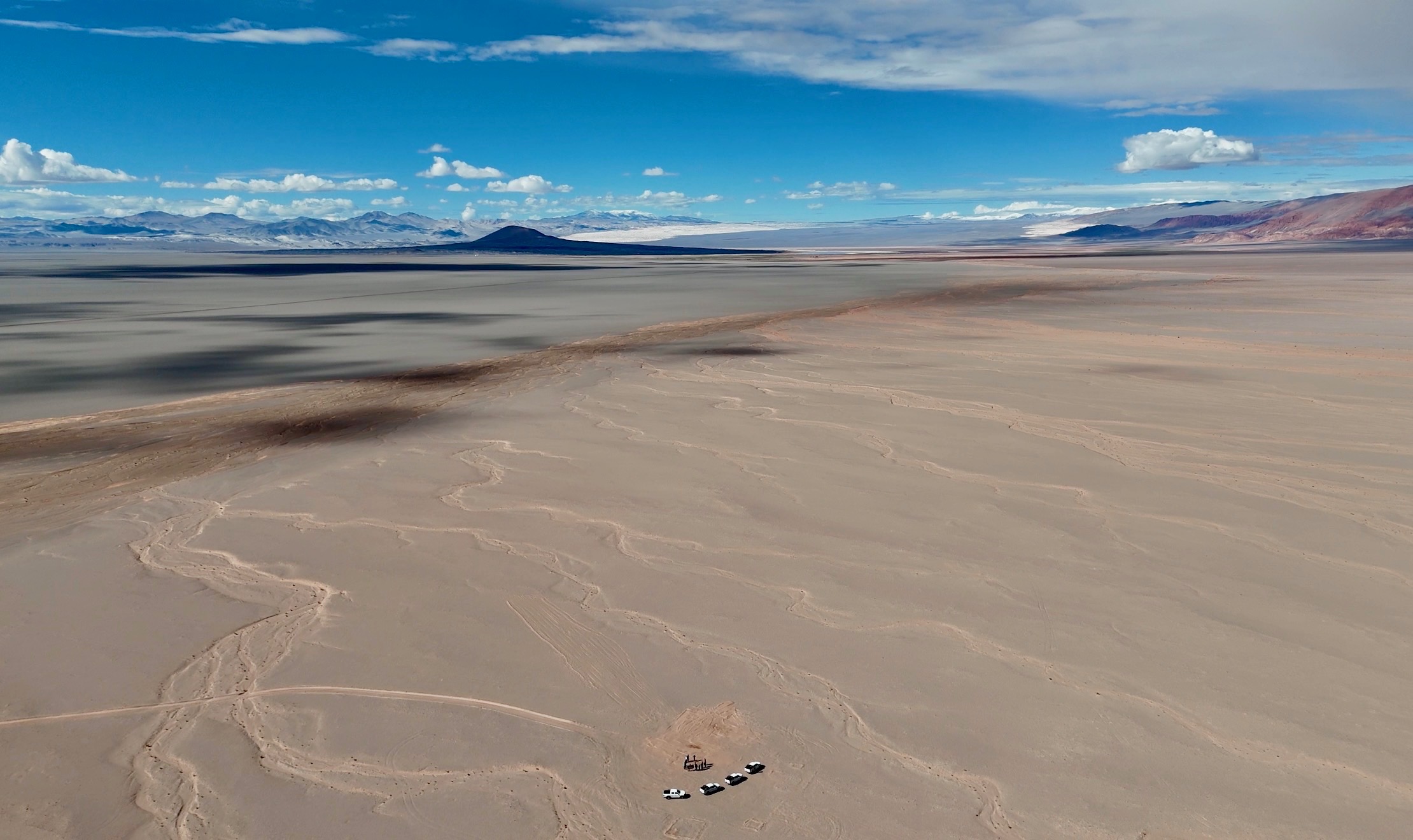 Salzsee in Argentinien