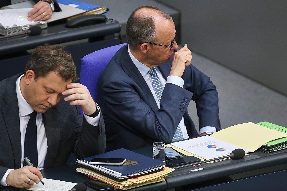 Lars Klingbeil und Friedrich Merz (Archiv)