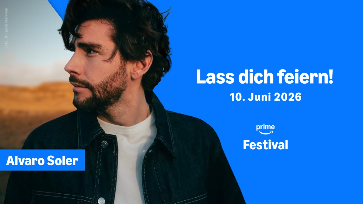 Warm-up für den Prime Day im Juni: Amazon lädt zum Prime Festival mit exklusivem Konzert von Alvaro Soler nach Hamburg