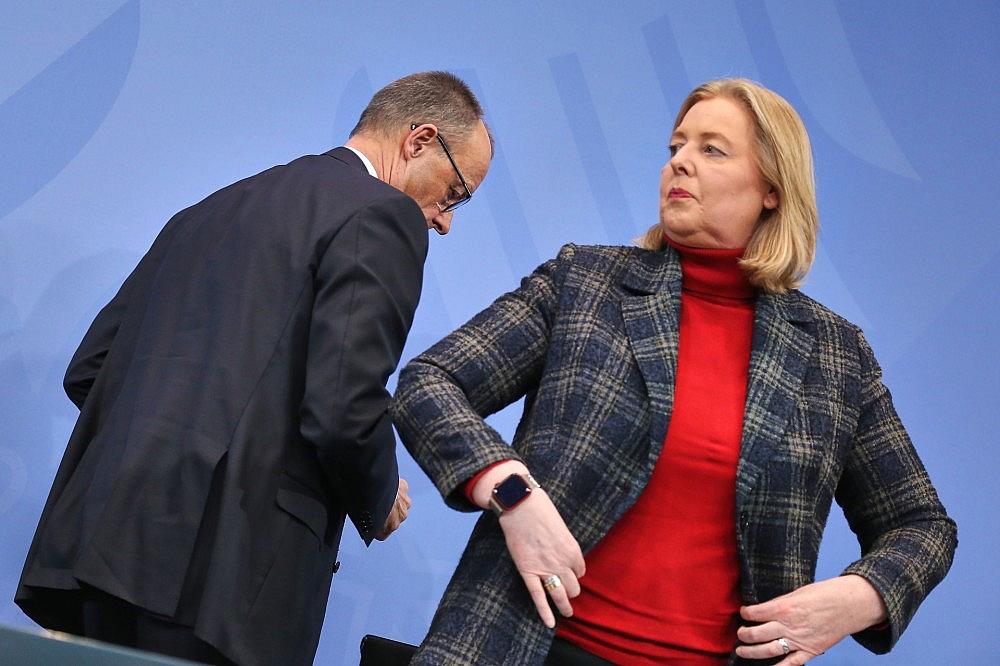 Friedrich Merz und Bärbel Bas (Archiv) via dts Nachrichtenagentur